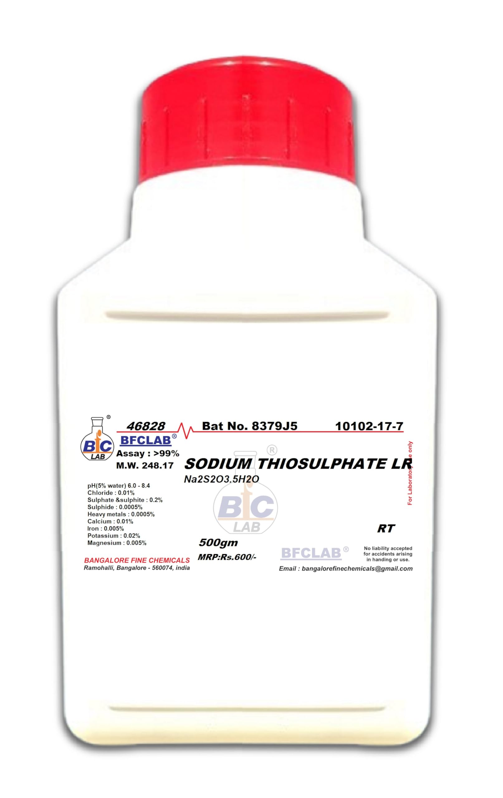 BFCLAB Sodium Thiosulphate - 500Gm (Hypo)-picture-27