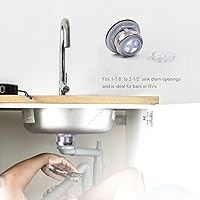 Vista 15 de Junior Duo Bar/Pre Fregadero Acero Inoxidable Colador Asamblea W/Cesta Colador