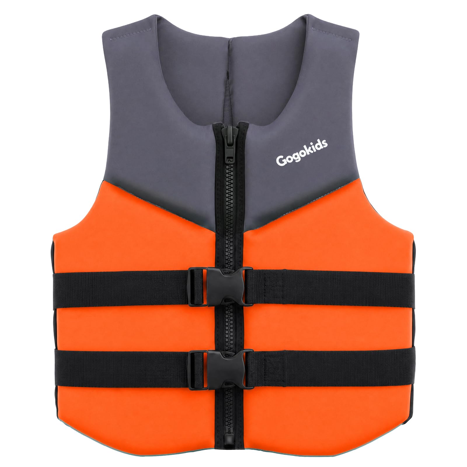 Gogokids Junior Swim Vest 30-50kg, Adjustable Flotation Jacket for Teens & Youths, Neoprene Buoyancy Swim Aid Lightweight Water Safety Vest for Kayaking, Paddle Boarding & Pool Swimming, 6-11 Years