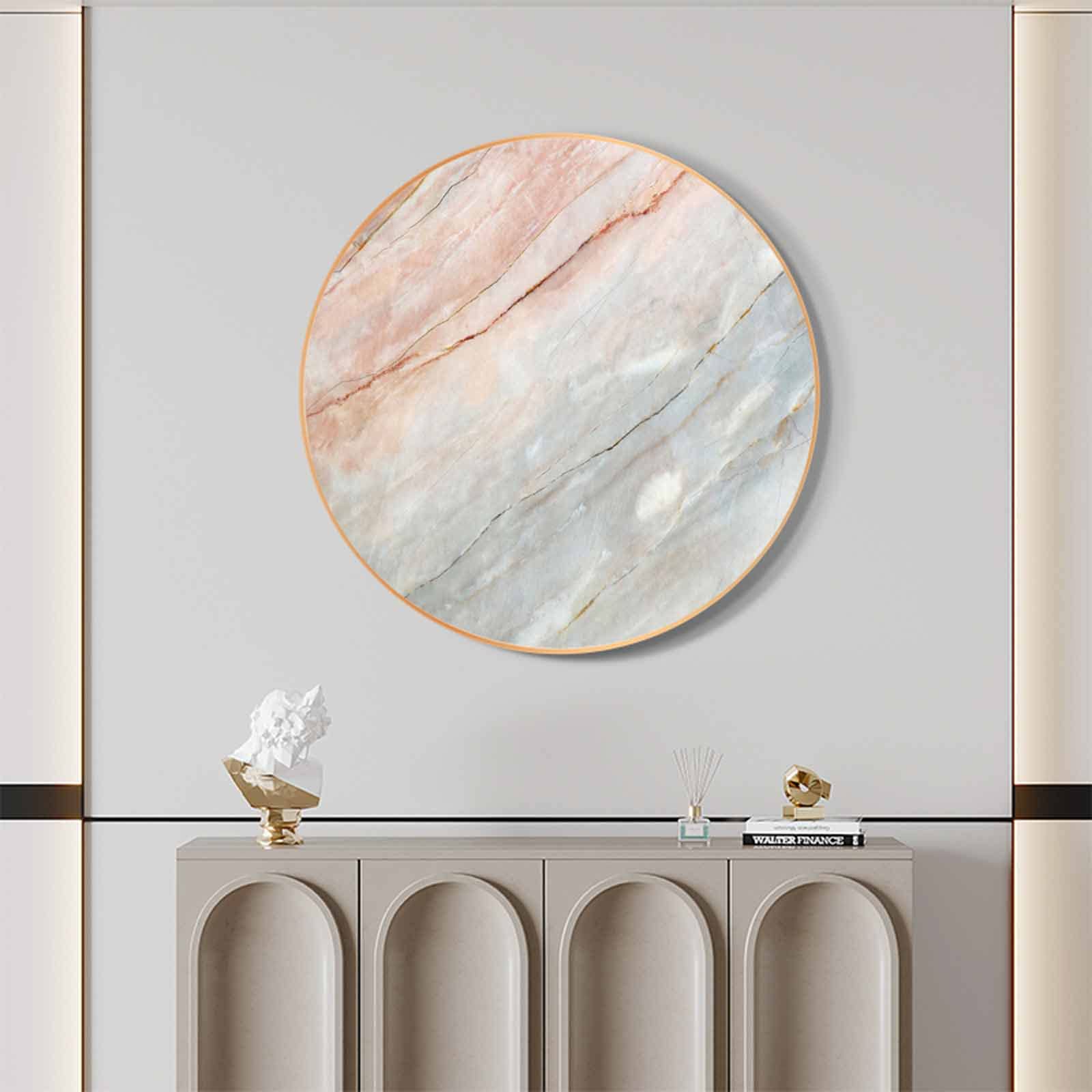 本物の大理石 壁掛け鏡 ゴールドライン入り 本物の大理石 壁掛け鏡 ゴールドライン入り 【公式通販】