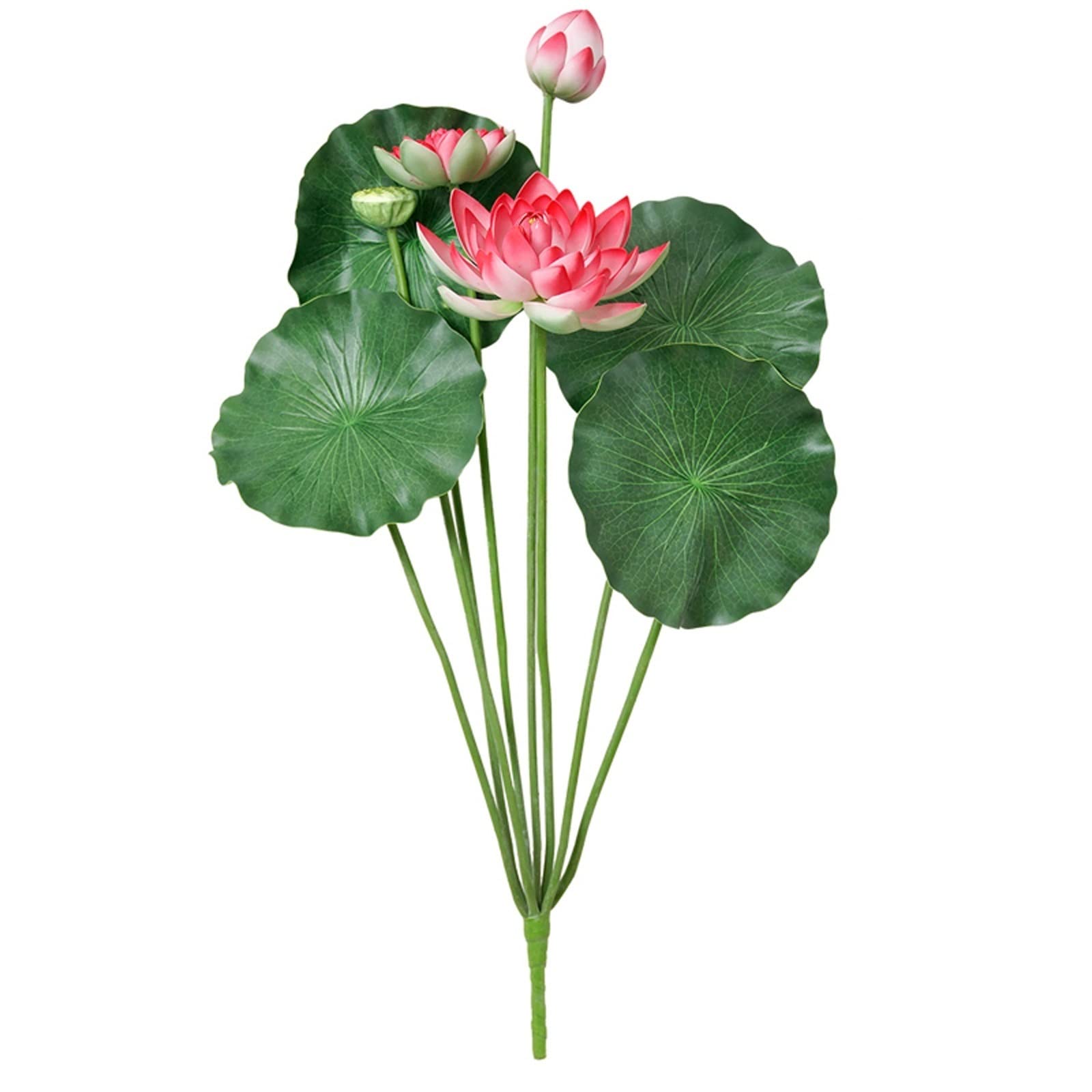 ADERFETBI Fake Plants Artificial Flowers Lotus Water Lily Pads Leaves Floating Foam Lotuses For Garden Koi Fish Pond Aquarium Artificial Flowers(A)