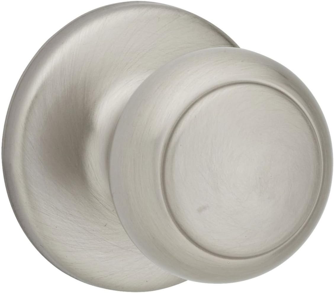 Kwikset Cove Hall/Closet Knob in Satin Nickel
