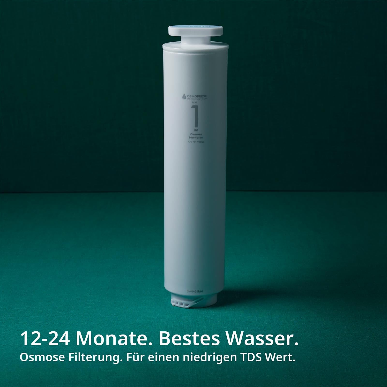 OsmoFresh Membran Osmoseanlage Quella Life & Quella Pro | 0,0001μm Poren | filtert jegliche Schadstoffen im Wasser Pestizide Uran Flourid Chlor Kalk Medikamentenrückstände Viren Bakterien Blei