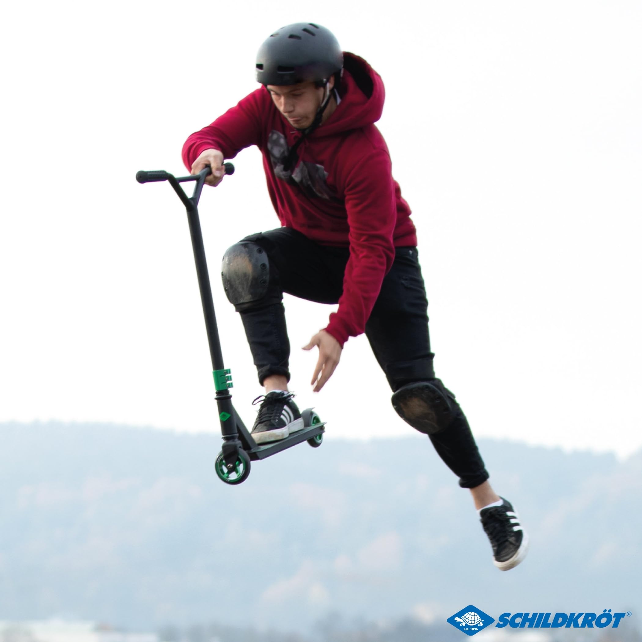 Schildkröt Stunt Scooter Untwist, Trottinette Acrobatique avec Jante en Aluminium, Roues en PU de 100 mm, pour de Grands Tours et Cascades