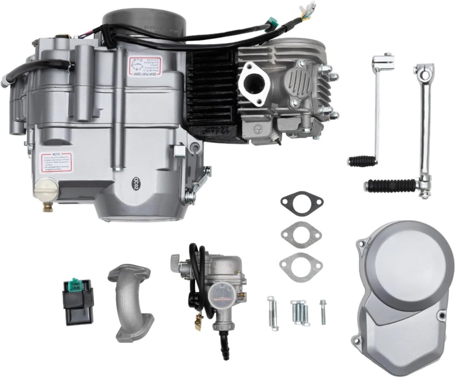 Motorcycle 125 cc Dirt Bike Engine Kit 4-Stroke Engine CDI Single Cylinder Kick Starter Motorcycle Accessories for Dirt Bike Motorcycle CRF50 XR50 CRF70 XR70 Z50 CDI Ignition System