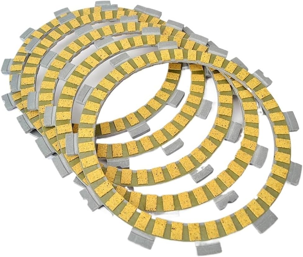 Clutch Friction Plate Kit Friction Clutch Plates Disc for FX125 TS125 RV125 for Van-Van RG80 GZ125 GN125 Z/M/R/V/W/X/Y/K1 ER/EV/EW/EX/EY/EK1 Z/D/K