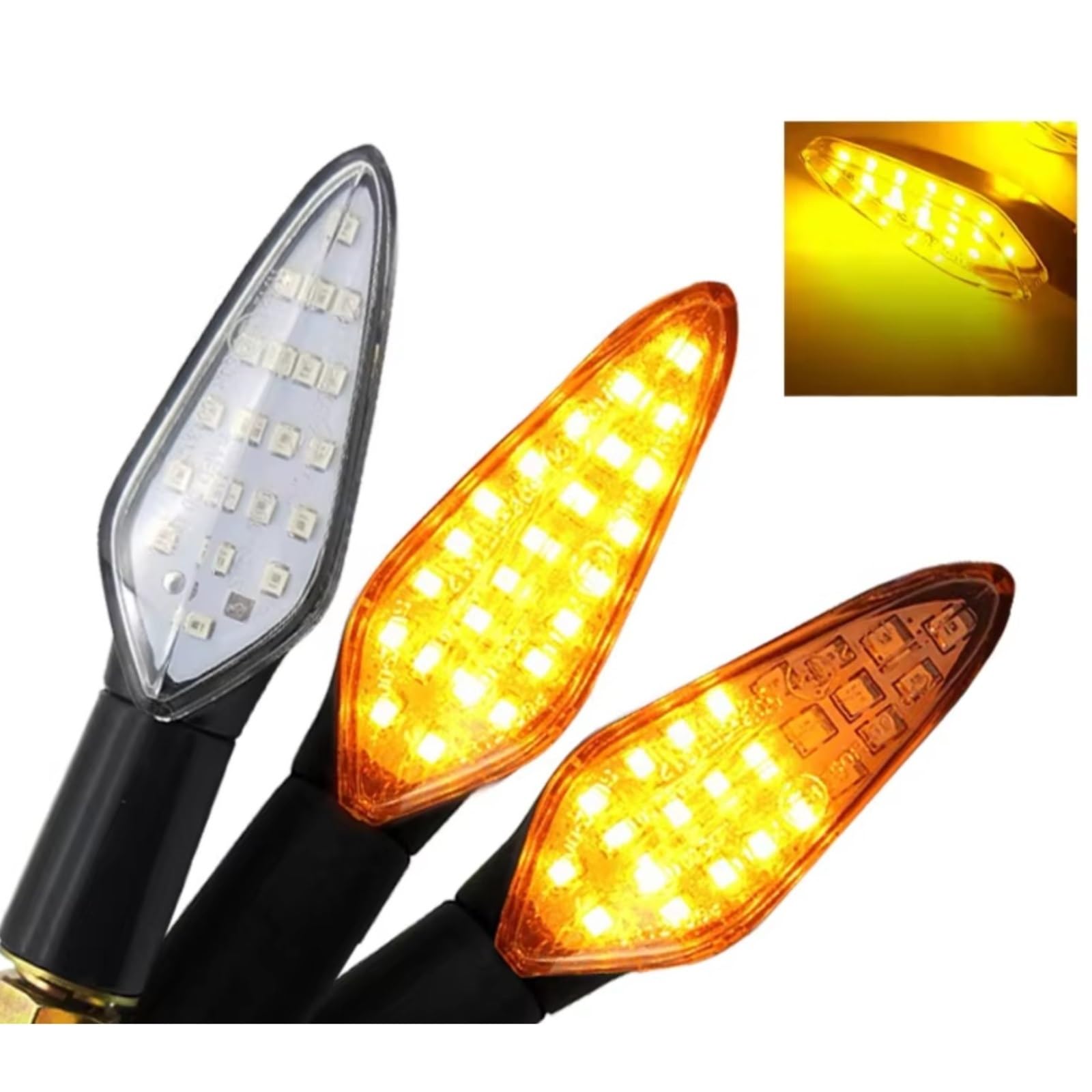 Señales De Giro Motocicletas Intermitentes Para Motocicletas Luz Motocicletas Relé Integrado Intermitentes Luz De Giro Para Motocicleta Universal Indicador Intermitente Intermitentes Moto(2PCS)