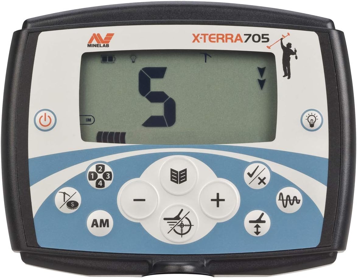 Minelab X-Terra 705-Gold Control Panel