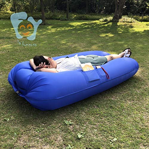 Lafuncosa poltrona inflável para acampamento ao ar livre poltrona inflável inflável para sofá rede i