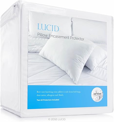 Funda protectora para colchón de LUCID, envuelve al colchón por completo, impermeable, a prueba de alergias e insectos