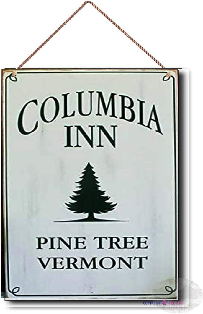 TSOSKNew Wooden Signs/Holiday Decor Pine Tree Vermont Holiday Sign White Christmas Handcrafted Quote Wood Sign Bathroom Decor,Wood Signs Decor,Wooden Signs,8x12 INCH-Funny Gifts for Men and Women