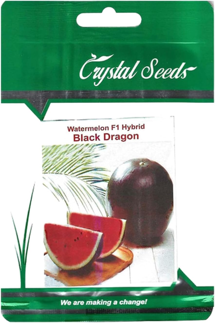 Crystal- Crystal Watermelon F1 Hybrid Black Dragon Premium Quality Seeds