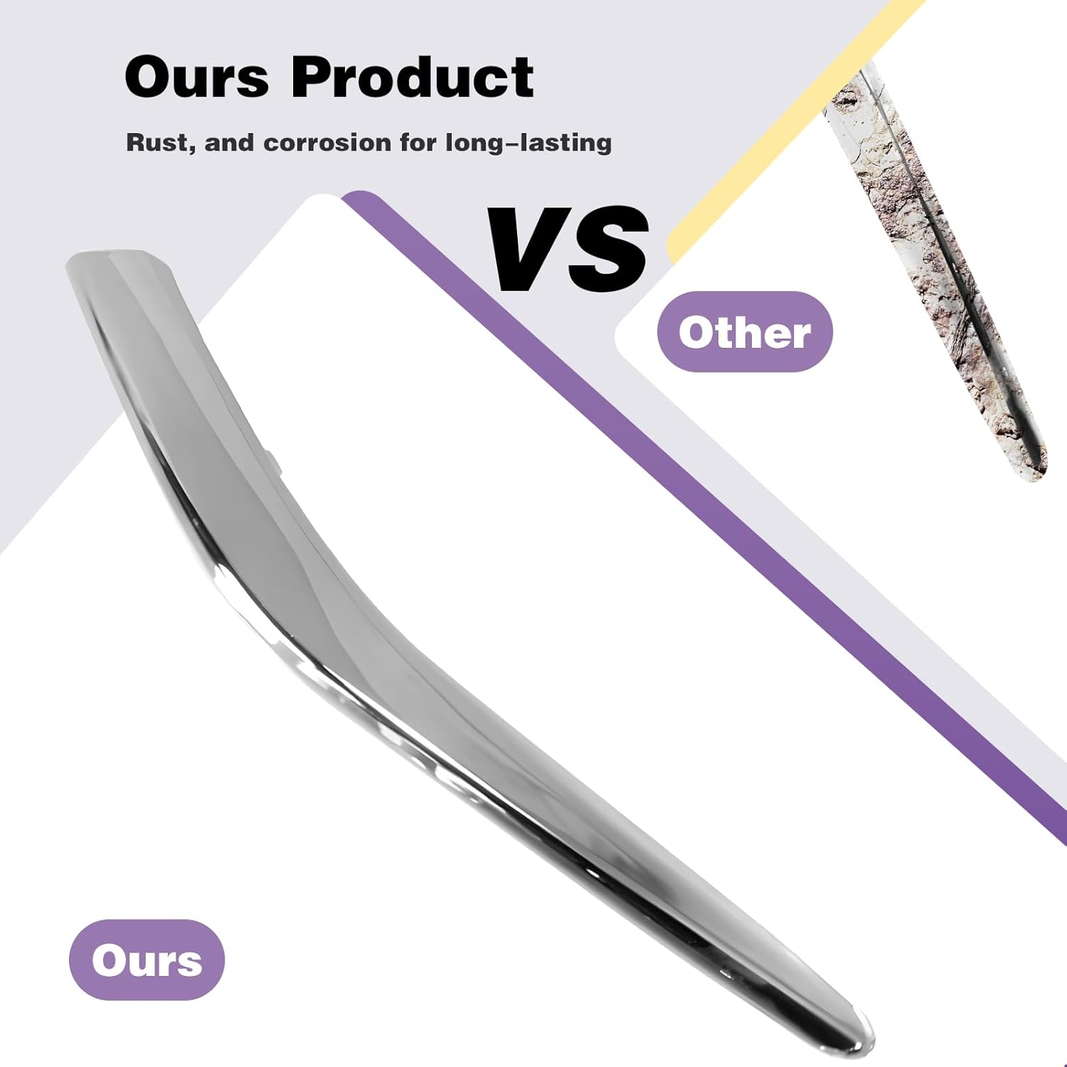 CarPartsDepot Front Grille Trim Grill Molding Lower Driver (Left) Side Compatible With 2011-2012 Honda Accord Sedan HO1214101