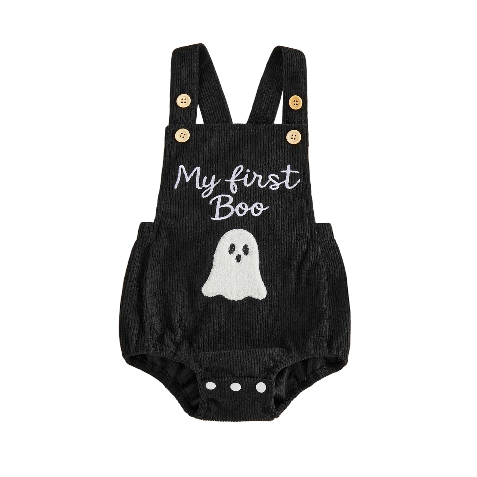 SANSIWU Toddler Boy Girls Halloween Outfits Infant Bee Pumpkin Bubble Romper Overalls Newborn Onesie Bodysuit Party Photoshoot Outfits (C-02, 0-3 Months) — image 1
