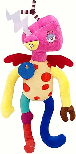 Miniatura 5 de XUDOWEUK 6 piezas de juguetes de peluche de circo digital de 11.8 pulgadas, juguete de peluche de Pomni para fanáticos de la televisión, lindo