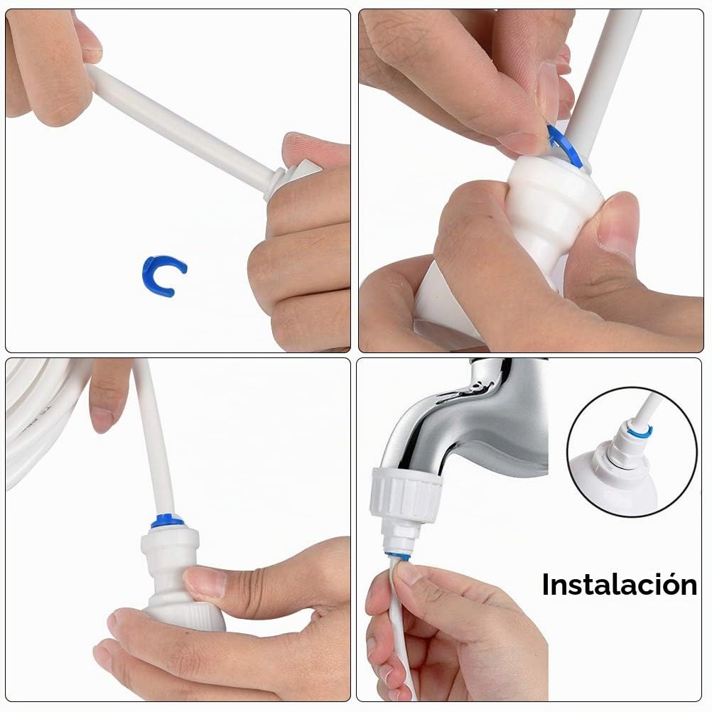 Kit de Frigorífico Manguera de Suministro de Agua Universal de 15 m, Conector de Manguera de Frigorífico de 1/4 ", Kit de Filtro para Frigorífico Samsung / Frigorífico Europeo / Frigorífico Americano
