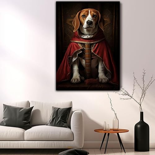 Miniatura 904 de Thuan Chow Chow Retrato de mascota con disfraz real de perro en un disfraz retrato de perro con vestimenta Retrato medieval de mascota retrato