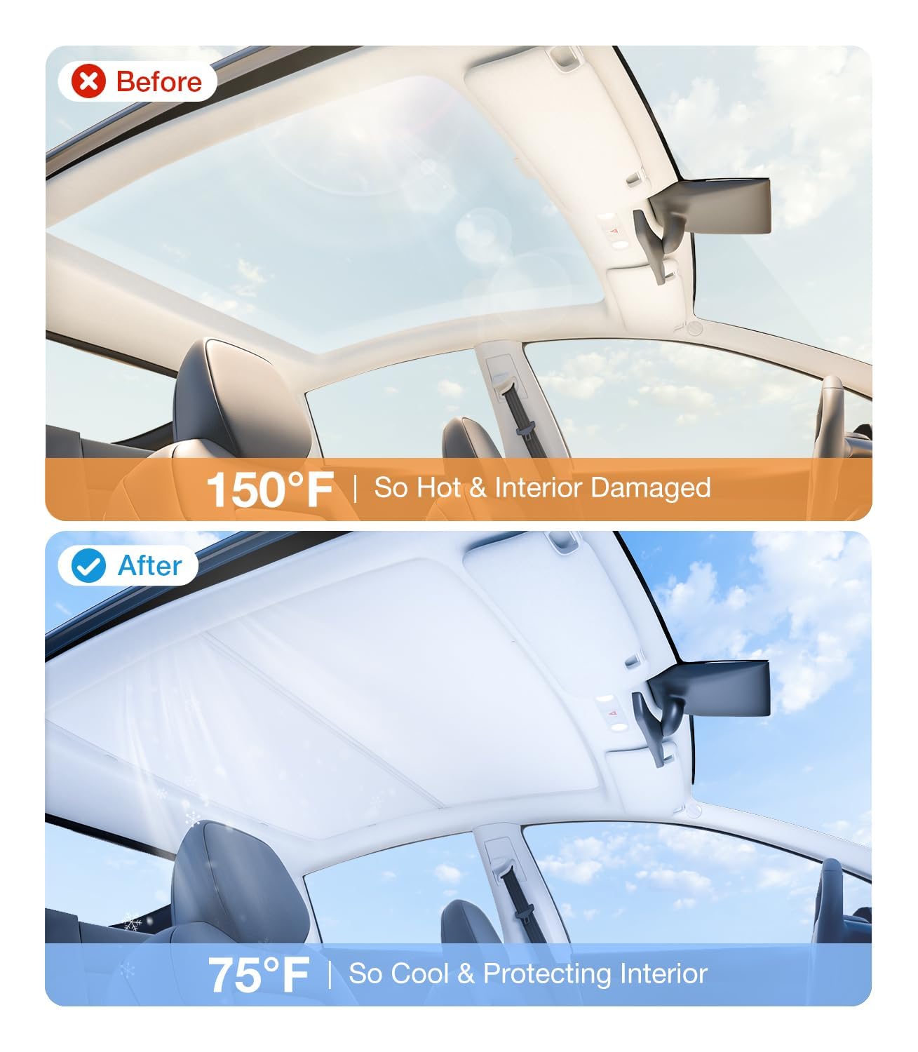 Pare-soleil De Toit Pour Polestar 4 (2020-2025) - Verre Nano-cristal Anti-UV, Pliable Et Anti-affaissement - Isolation Thermique Optimale - 11
