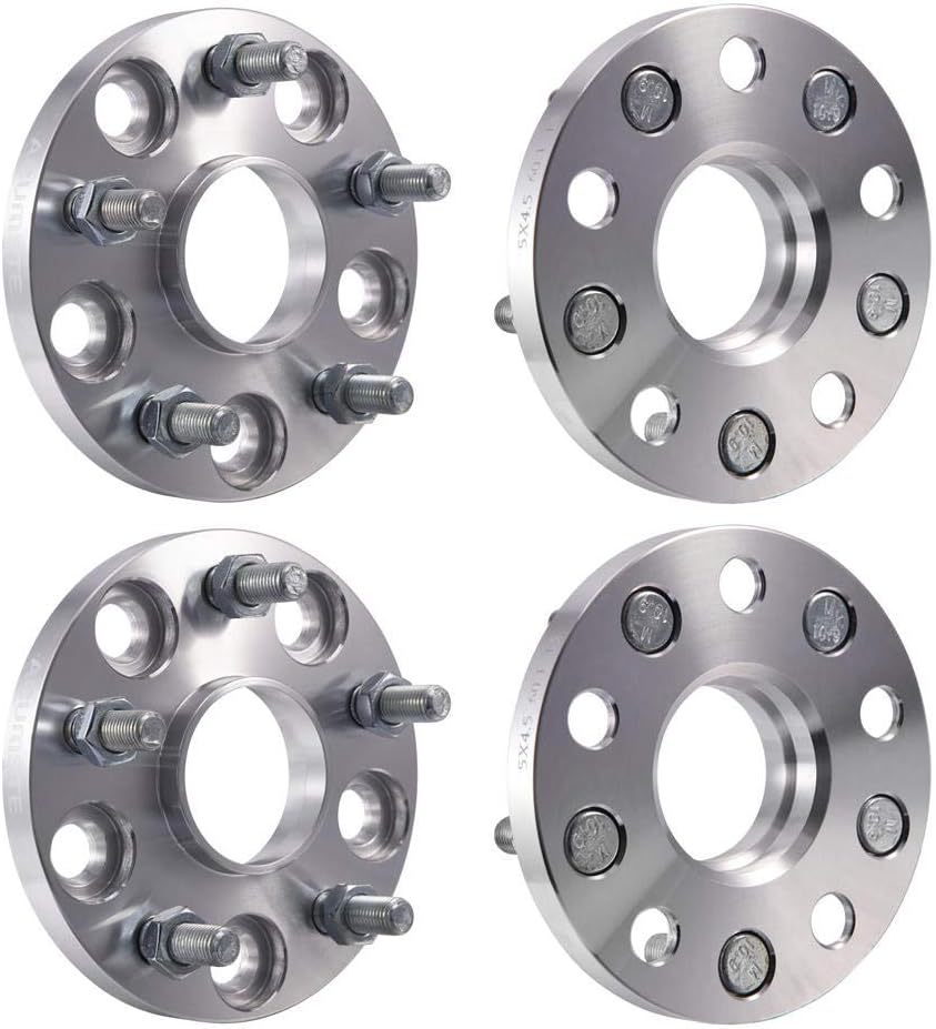 Facaimo Wheel Spacers 4 Pc 5 x4.5 (60.1 mm) 15mm Inch Thick 12X1.5 Studs 5 Lug Sliver Wheel Adapters Compatible for RX350/GS300/IS300 Camry /RAV4/Sienna/Venza/Avalon