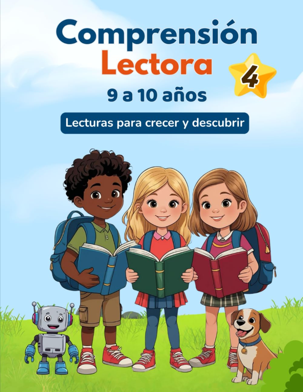 Comprensión lectora 4º de primaria: Lecturas, ejercicios y actividades para niños y niñas de 9 a 10 años (Comprensión lectora para niños y niñas)