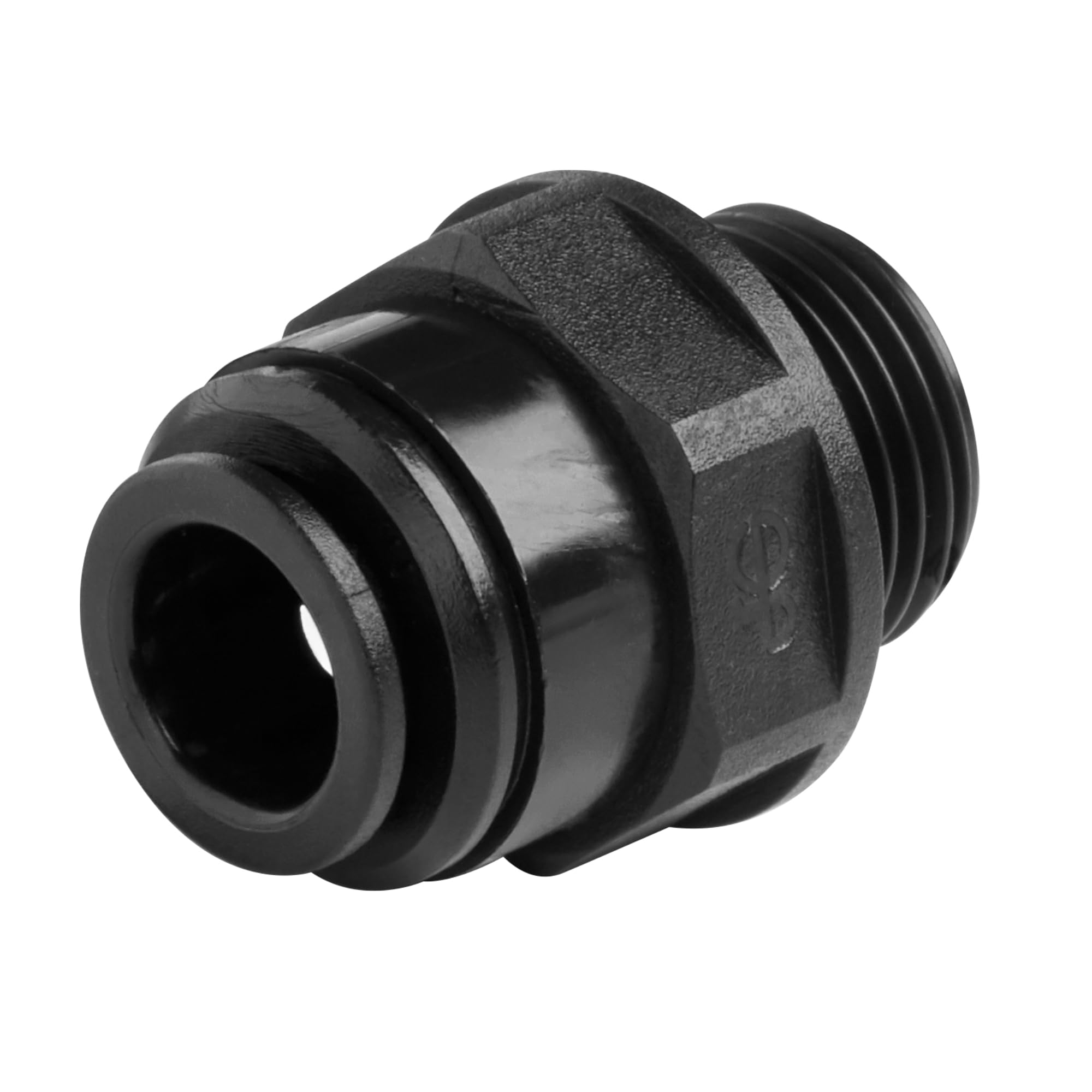 Metric John Guest, Speedfit Straight Adaptor 12mm Tube OD x 3/8" BSP Thread