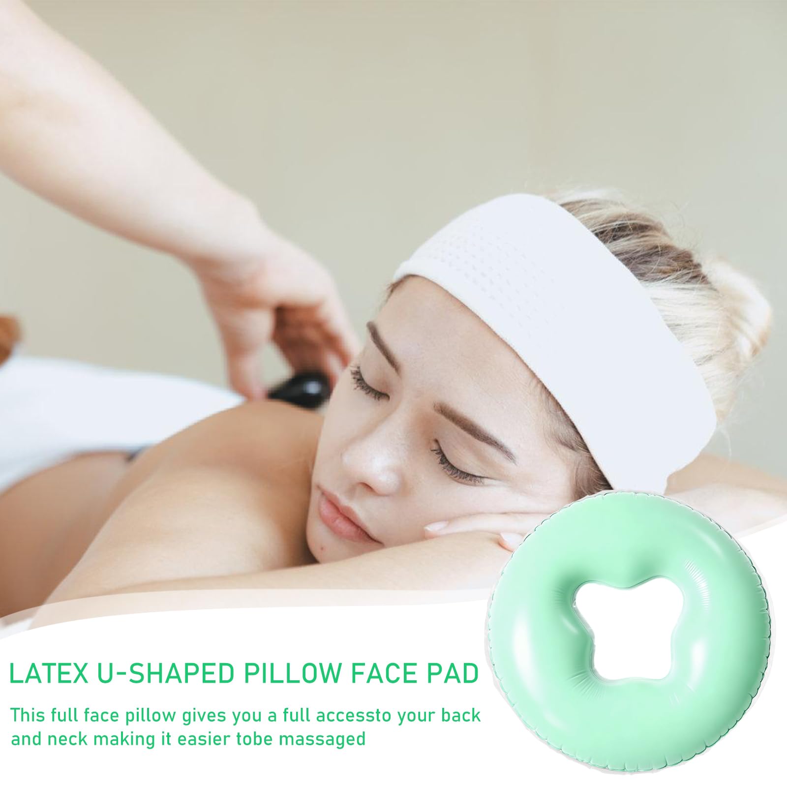 Cojín de silicona para spa, cojín facial de silicona, cojín de gel para masaje, cojín facial de gel para mesa de masaje, cojín facial de gel, masajeador de belleza, cuidado de la piel, superposición