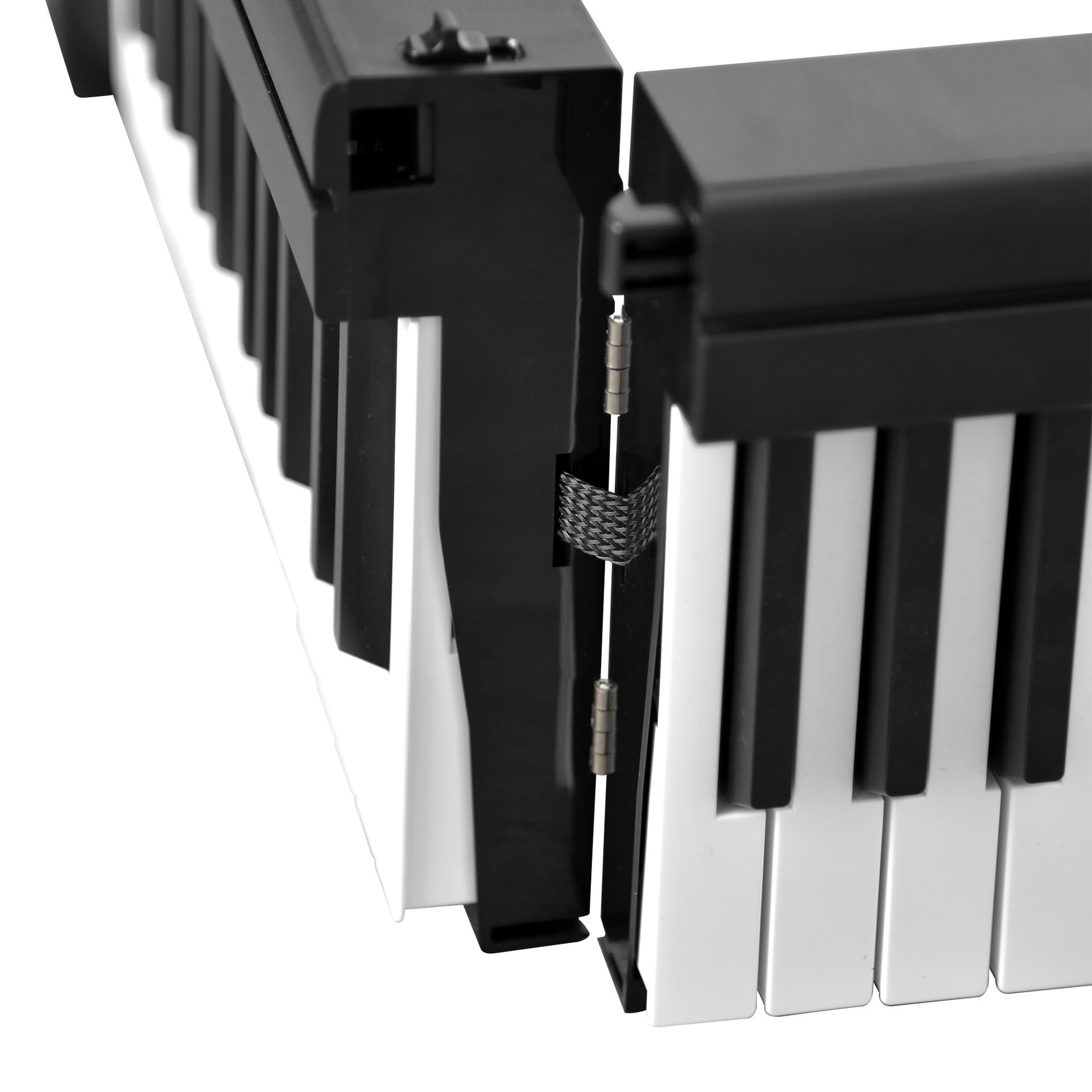 Tastiera Digitale Per Principianti Il Pianoforte Elettronico Pieghevole A 61 Tasti È Portatile E Adatto Ai Principianti(White)