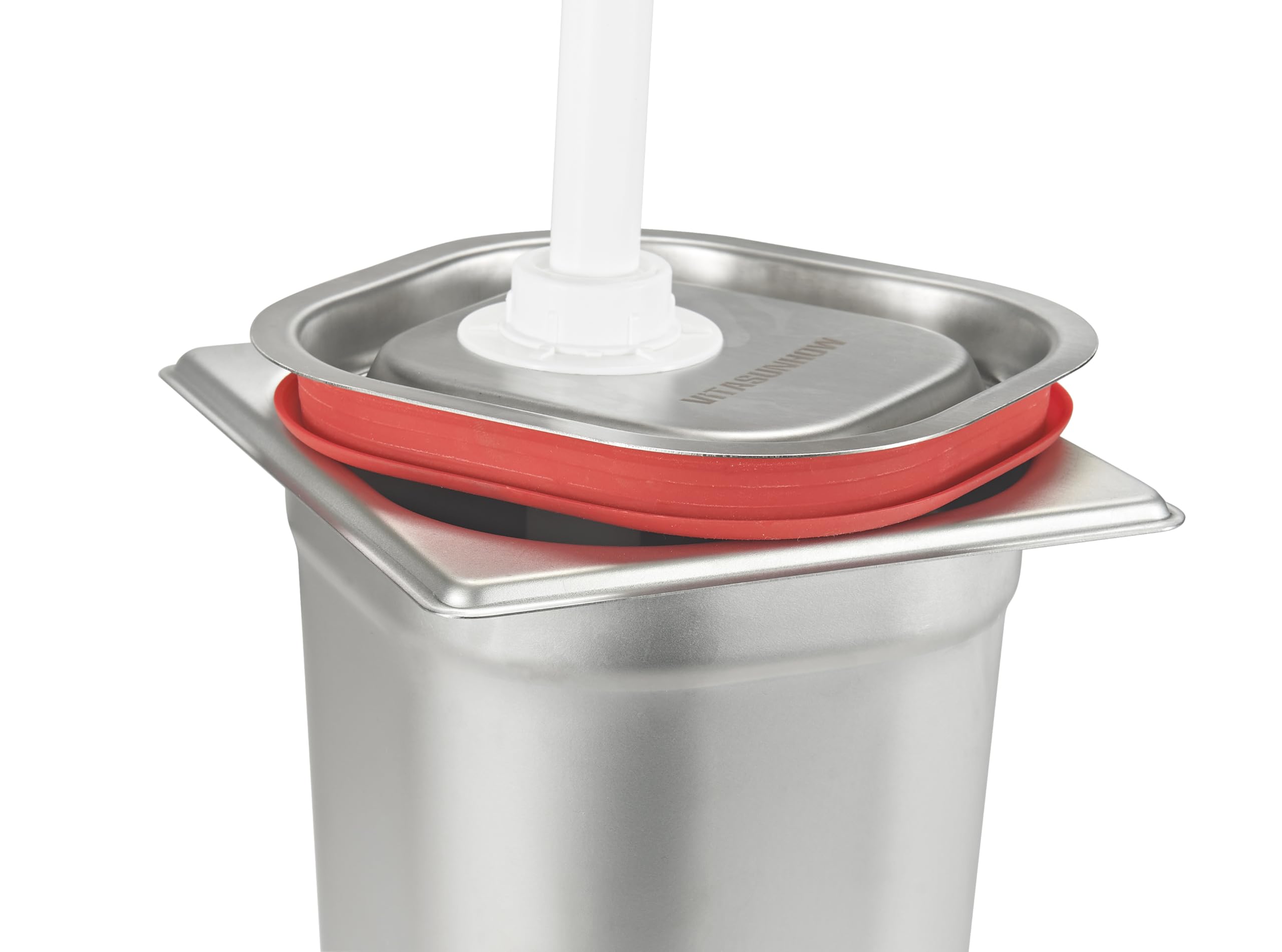 Pompe à sauce en acier inoxydable | Station de condiments de qualité alimentaire pour cuisine et restaurant | ketchup, vinaigrette, sauce soja, vinaigre, mayonnaise (JLT-1002S)
