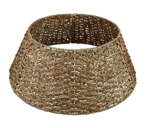 Meisterhome Modèle 3 - Jupe de sapin de Noël - En jonc de mer - Couleur naturelle - Diamètre : 60 cm - Pour support de sapin de Noël