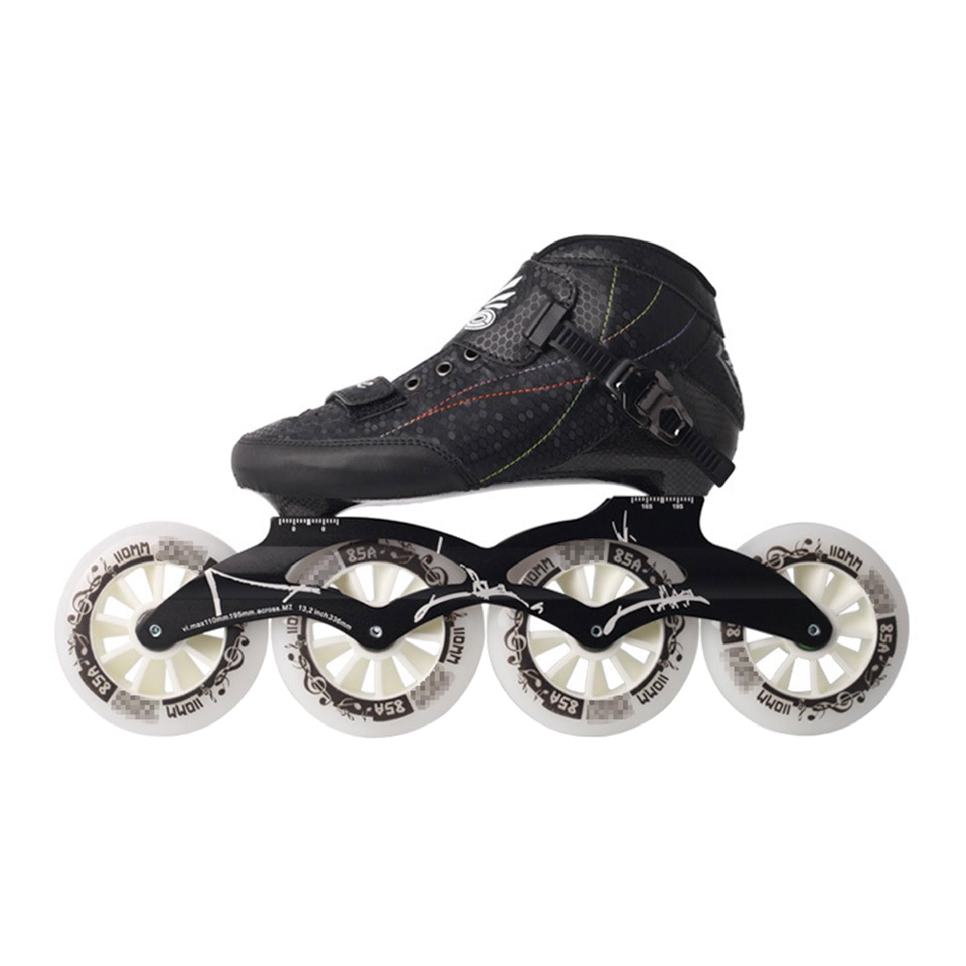 Patines Profesionales En Línea Fibra de Carbono Adultos Velocidad Exteriores