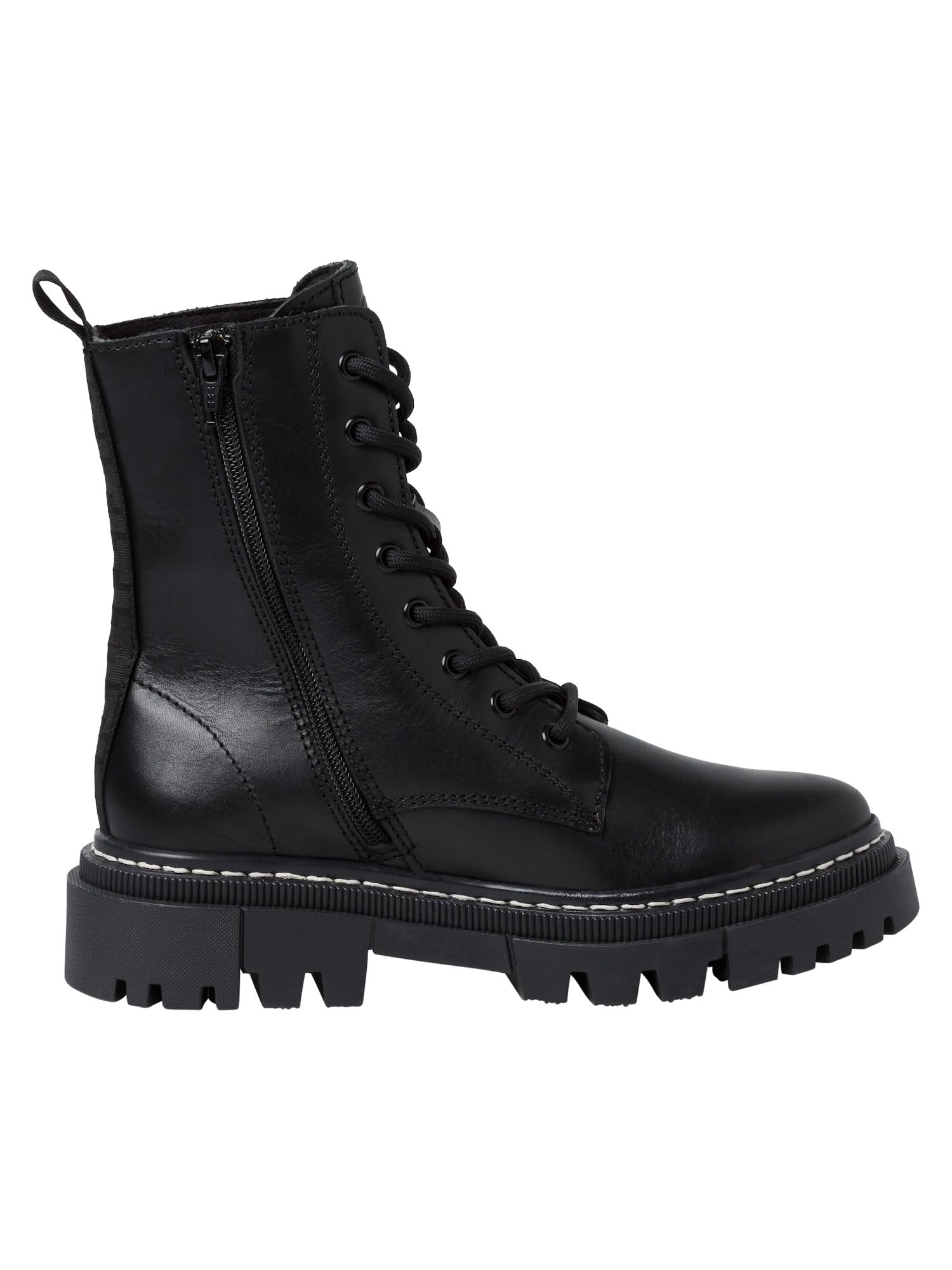 Tamaris 1-1-25276-41-003 Damen Schnürboot Leder schwarz schwarz