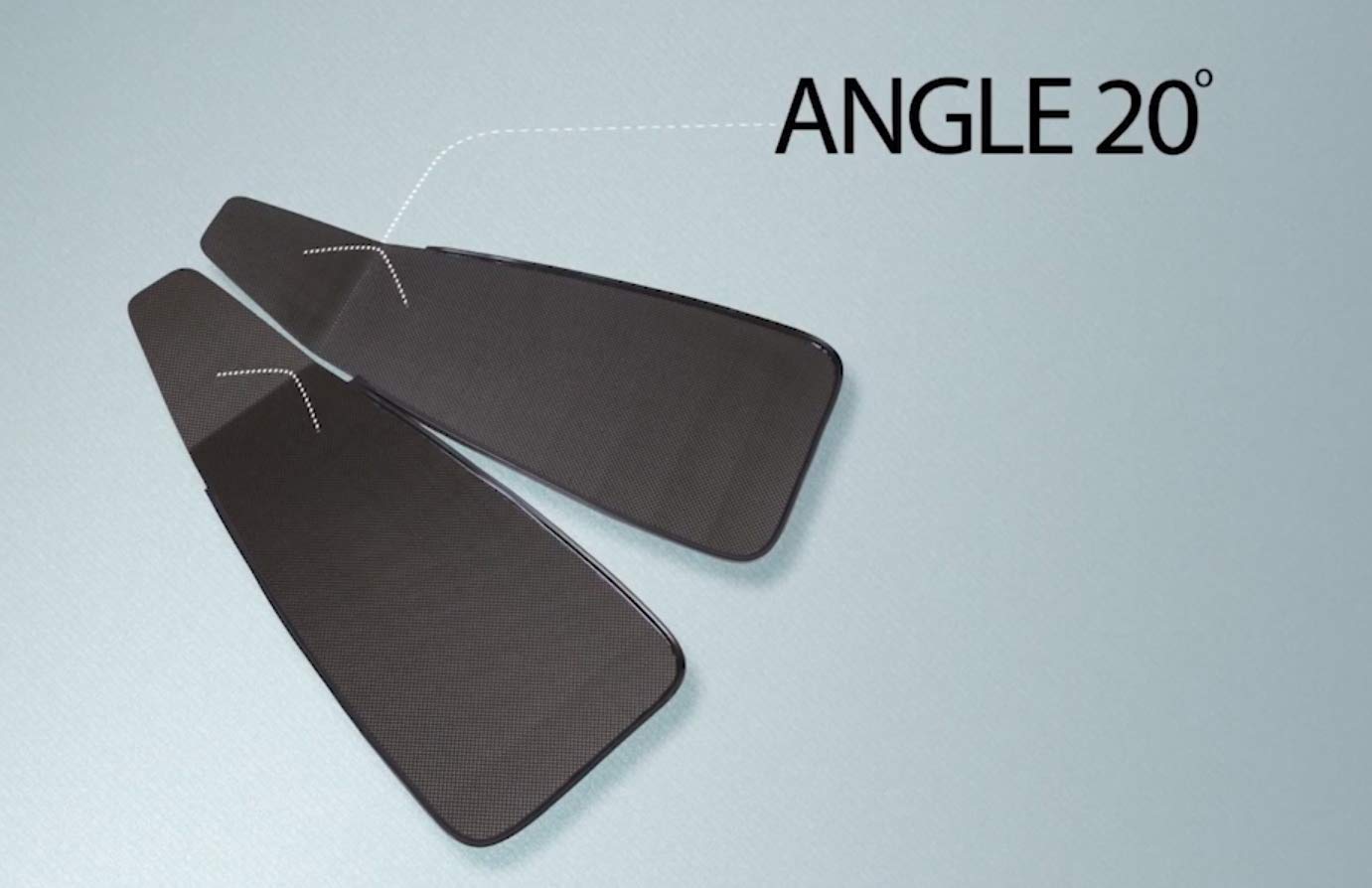 Leaderfins Short Black Carbon Fiber Freediving and Spearfishing Fins (EU 45-46 / US 11-12, Hard Stiffness)