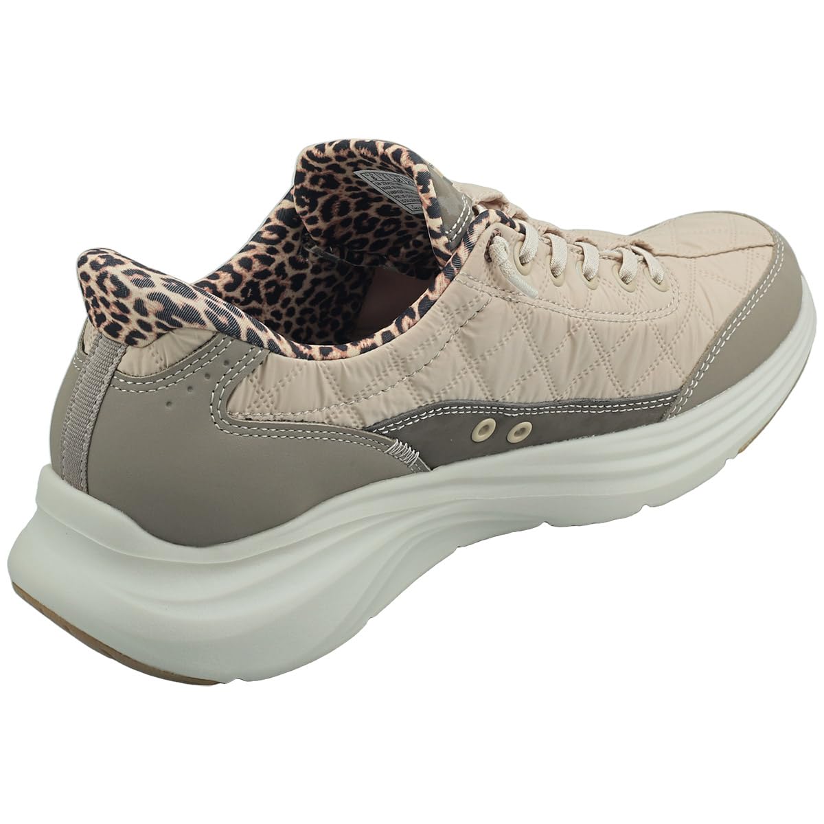 Skechers Contour Foam Leopard Dream Damen Sneaker Low Leder/Synthetik Schwarz Schwarz