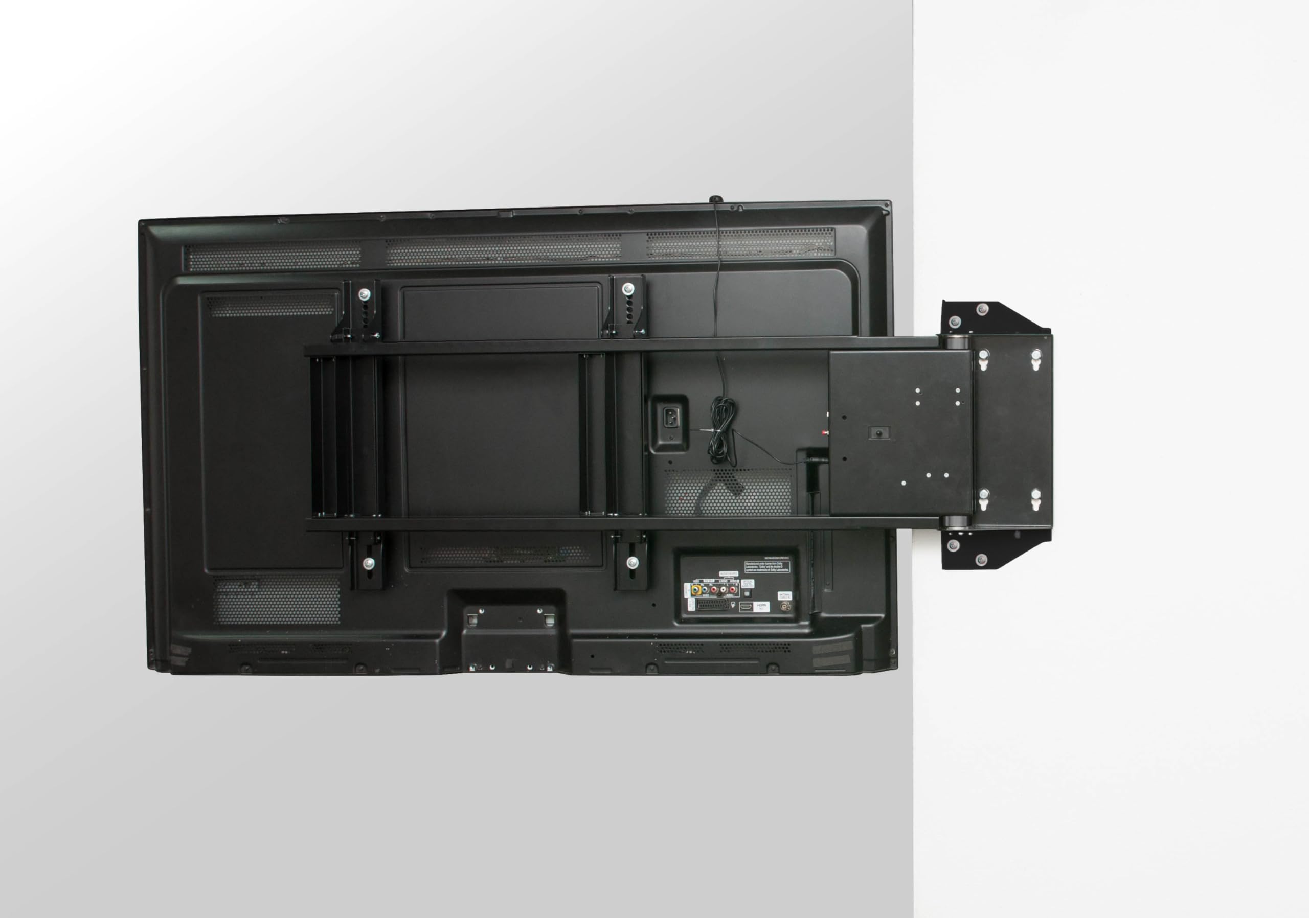 SABAJ M&D Soporte TV Pared Motorizado Eléctrico Giratorio 75 Pulgadas | Giro 180 grados a 2 grados por segundo, hasta 40 kg, VESA 100x100 a 600x400, inclinación manual 7 grados