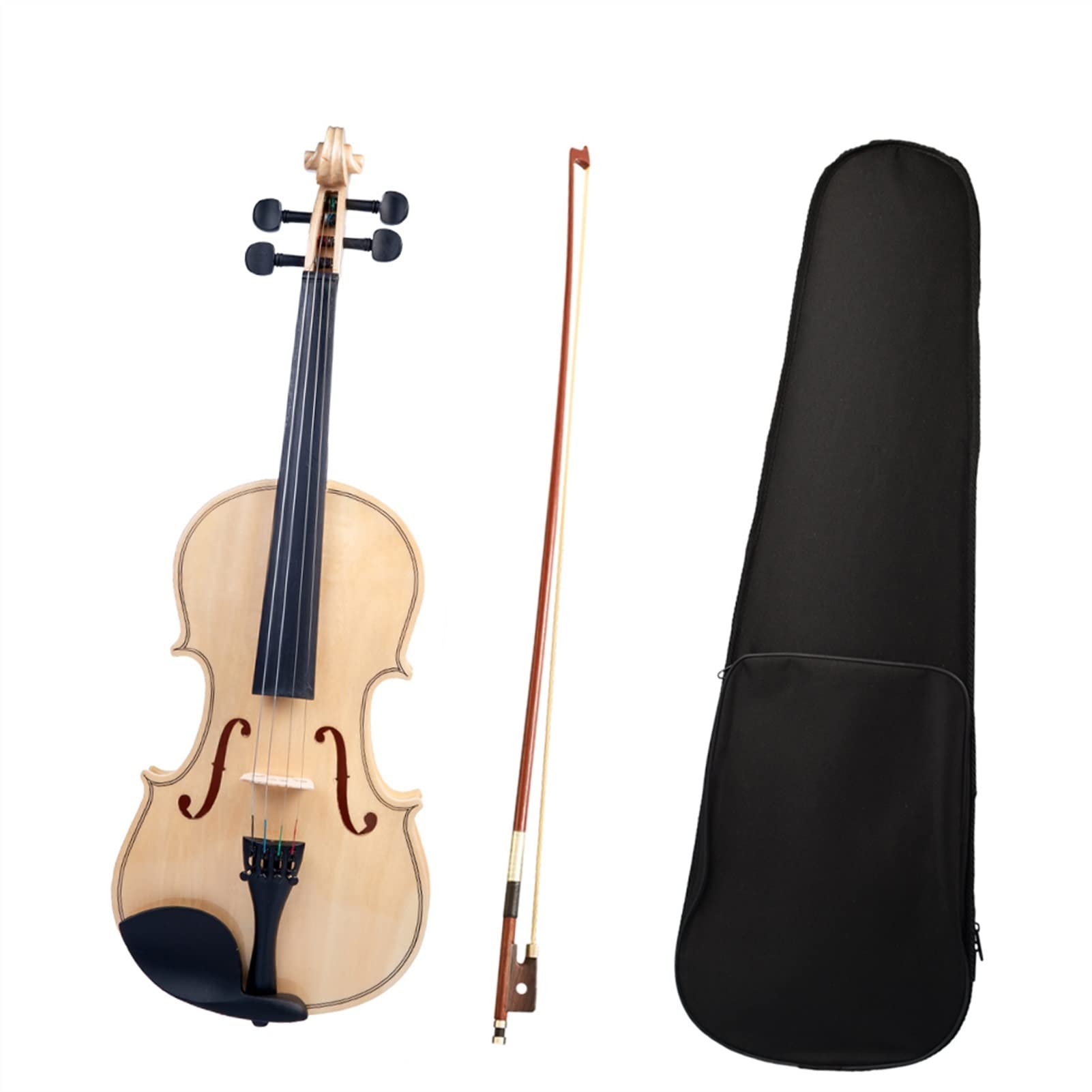 Estudiante violín 4/4 Juego De Violín Acústico Placa De Bosswood con Brasilwood Bow+ Case Estudiante Violín Uso
