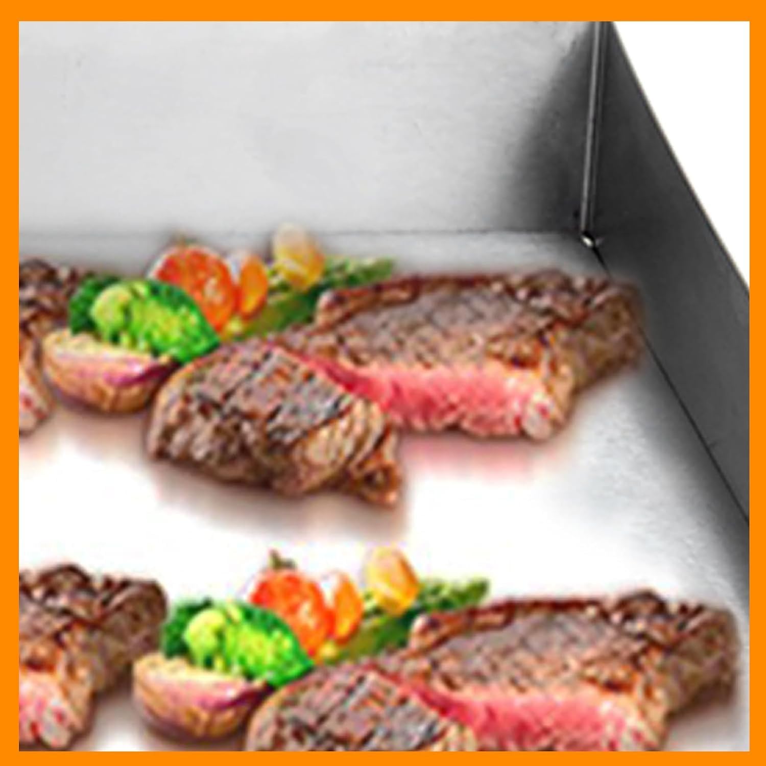 Padella Elettrica Professionale - Teppanyaki Antiaderente A Temperatura Regolabile - Padella Piatta da Banco in Acciaio Inox, 220v