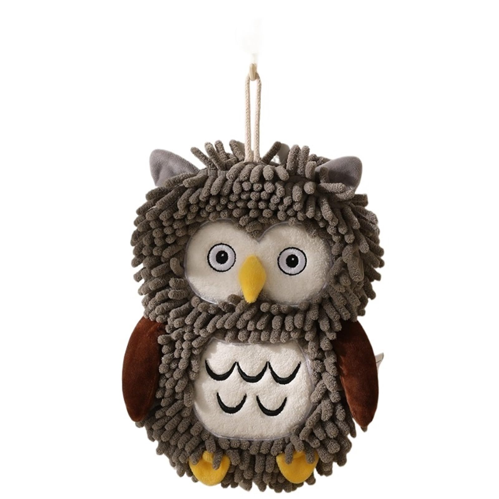 FGUJSUR Hand Towels Cartoon Animal Chenille Hanging Thick Absorbent Hand Towel For Kitchen Bathroom And Household Use(Color1)