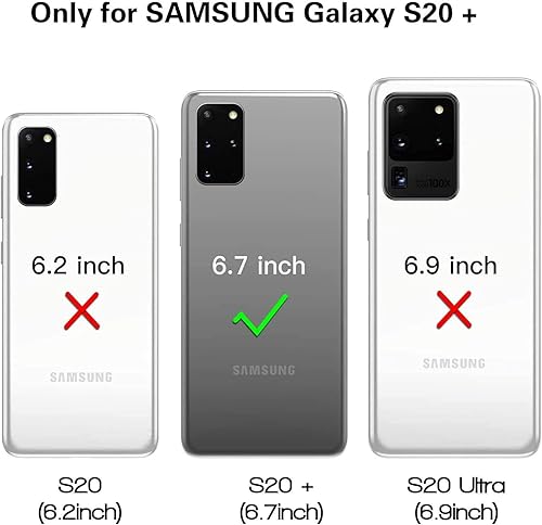 Miniatura 7 de Funda para Galaxy S20 Plus 5G, a prueba de golpes, a prueba de caídas, a prueba de polvo, 3 capas, protección de cuerpo completo, resistente, de