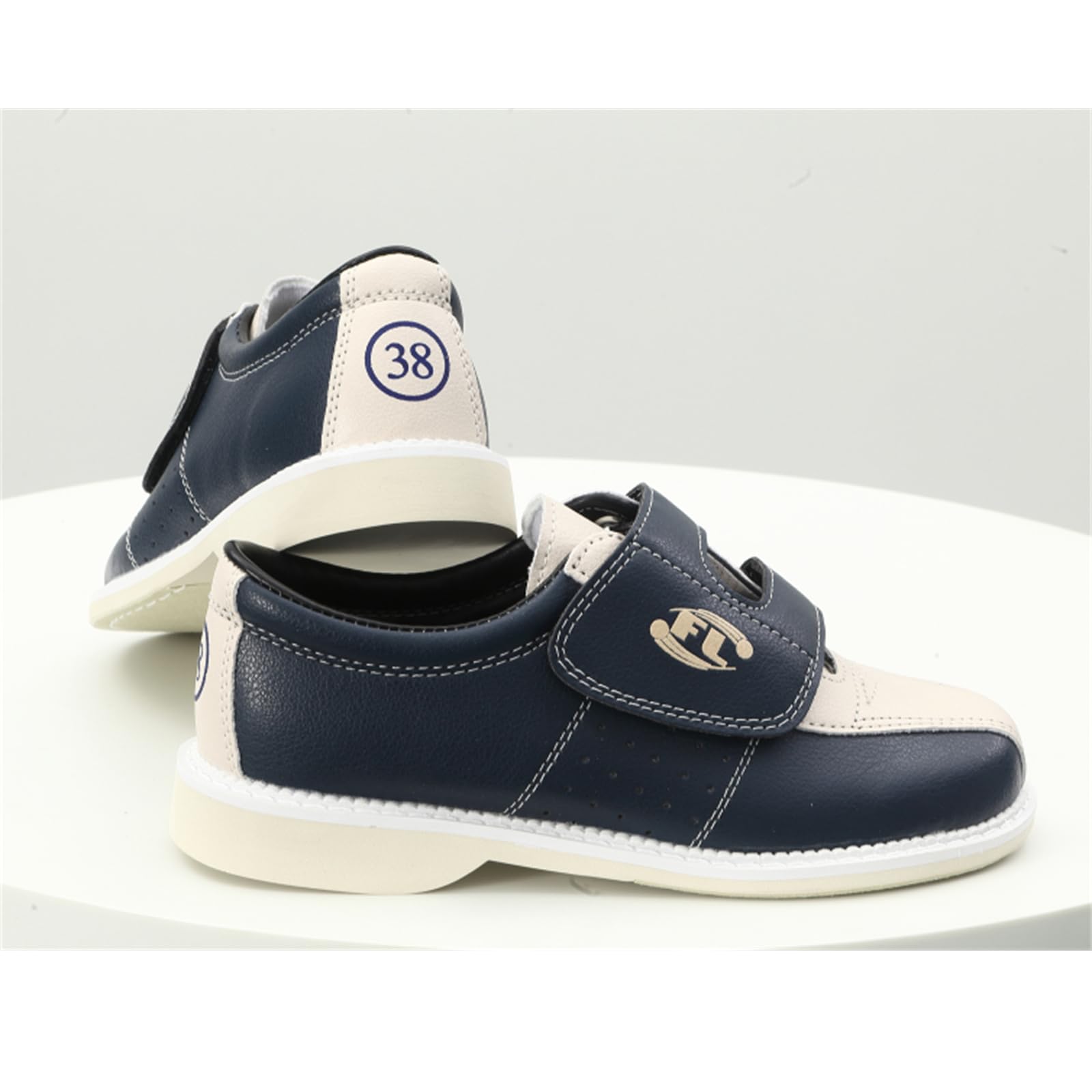 JiuQing Chaussures De Bowling pour Hommes Femmes Chaussures De Marche D'intérieur À Enfiler Semelle Coulissante en Daim pour Entraînement De Bowling Débutant