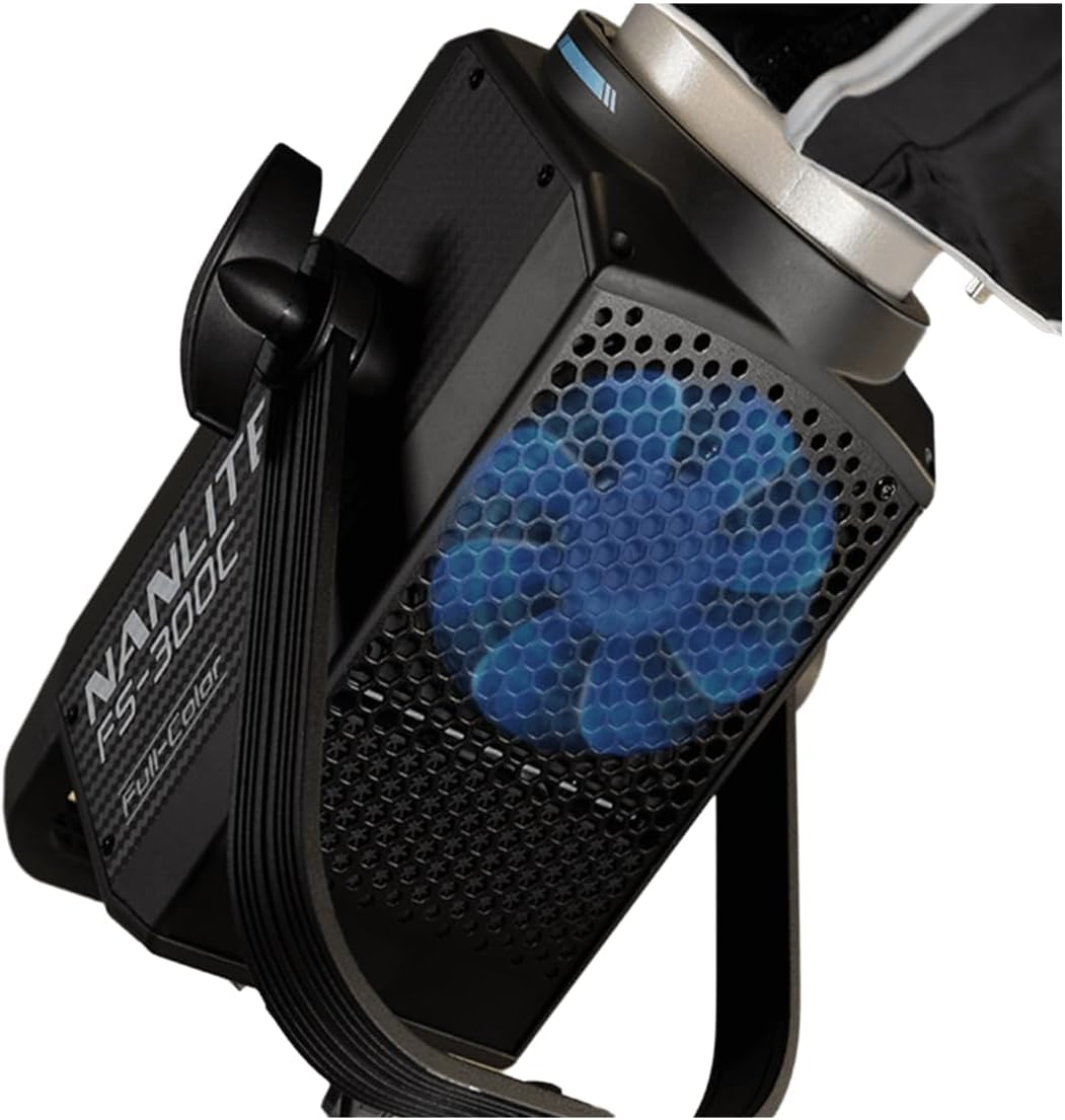 NANLITE FS-300C 300w RGB Studio Spotlight, 2700K-7500K, APP Control,Led Video Light Bowens Mount for Photography, Videography,Live Streamer,Content Creation