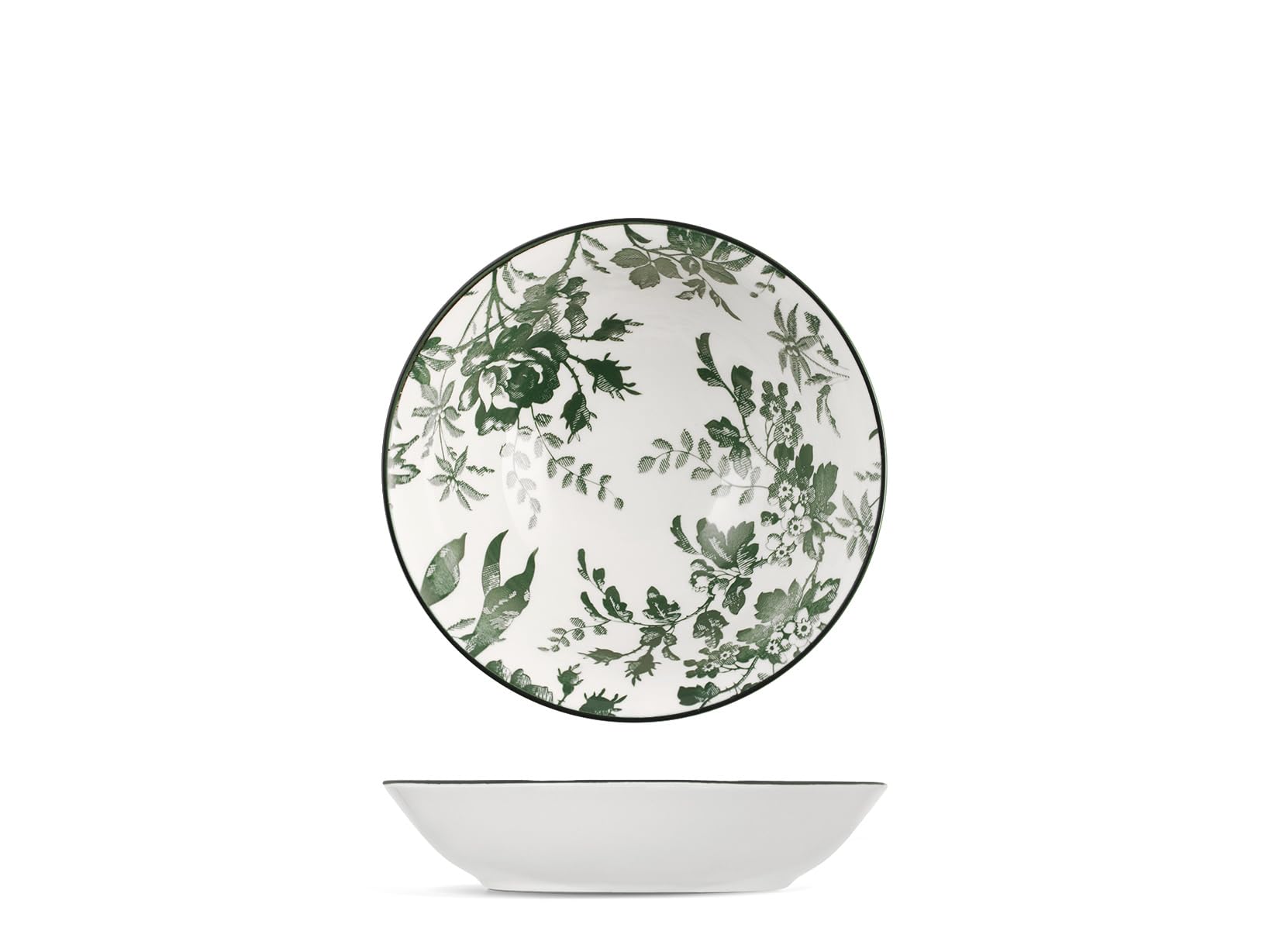 H&H Set of 6 Porcelain Margaret Soup Plates 20 cm