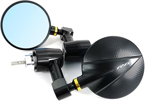 Miniatura 2 de Motocicleta Cafe Racer Manillar Retrovisor Lateral Espejo de Barra para Yamaha YZF-R6 1999-2021