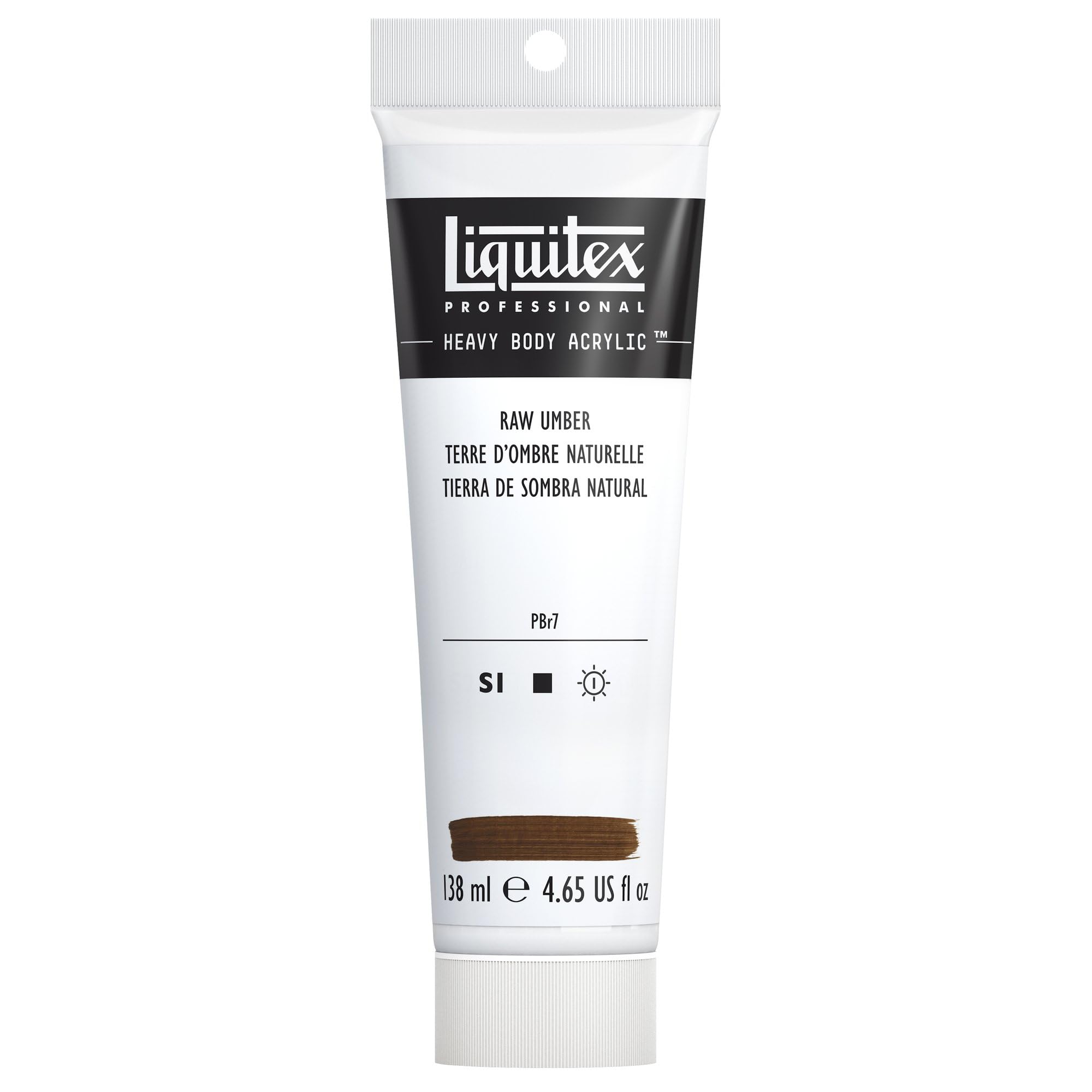 Liquitex Professional Heavy Body Acrylic Paint 138 ml tube, Raw Umber