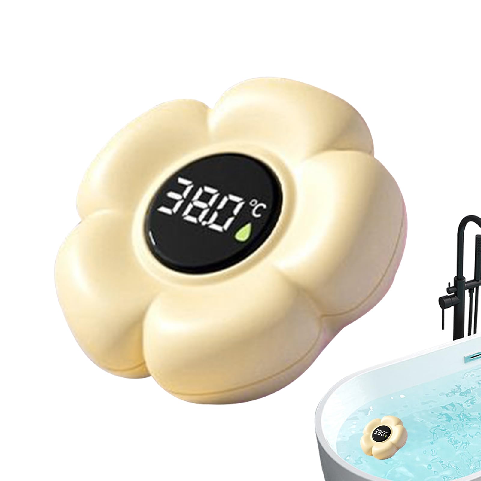 Termómetro Para Bañera,Juguete Flotante Digital | Termómetro Digital para Bañera Impermeable con Forma de Flor y Pantalla LED | Para Uso De Niños En El Hogar, Baño, Ducha Y Piscina — view 10