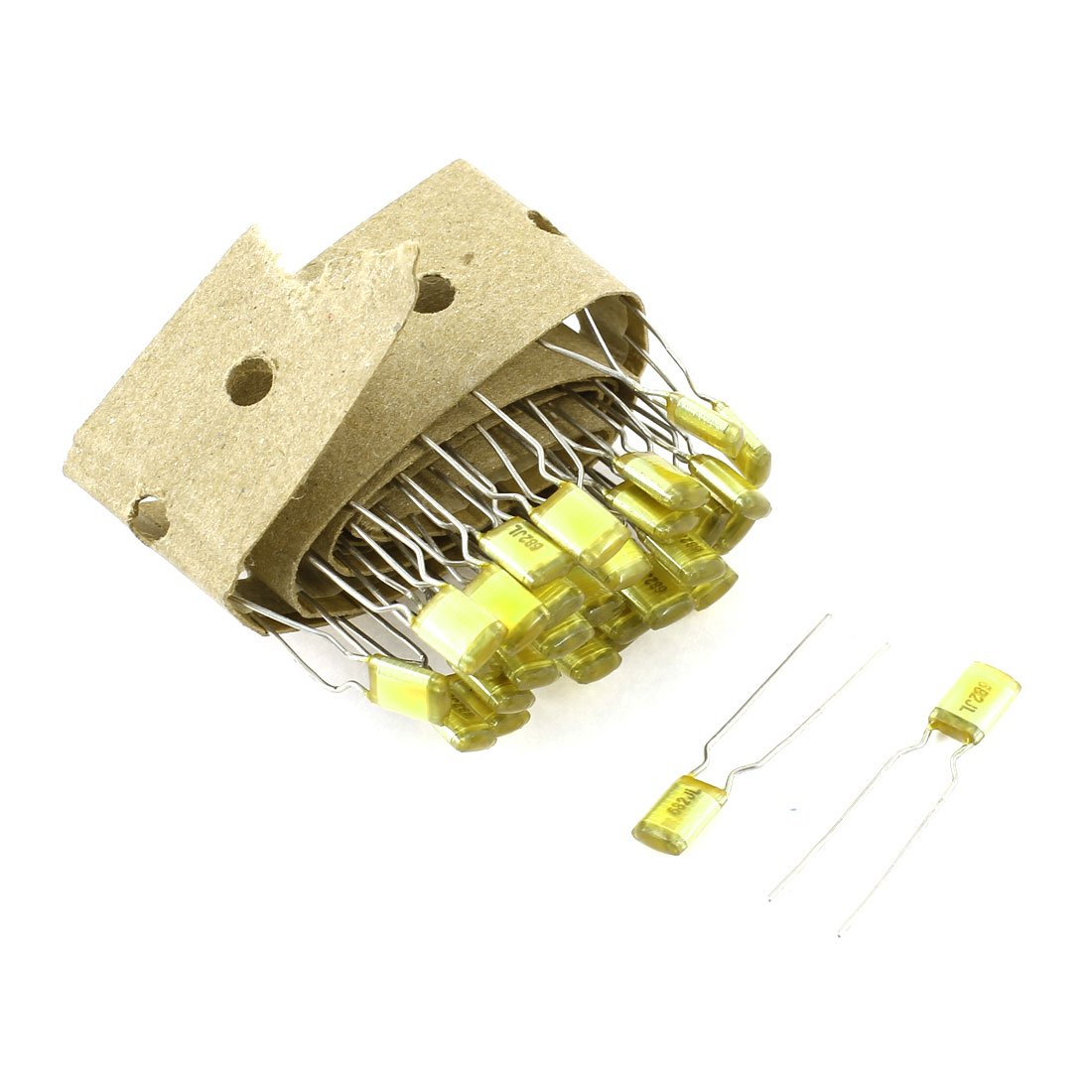 Condensateur 6.8 nF film polypropylene metallise 50V pour eliminer les parasites