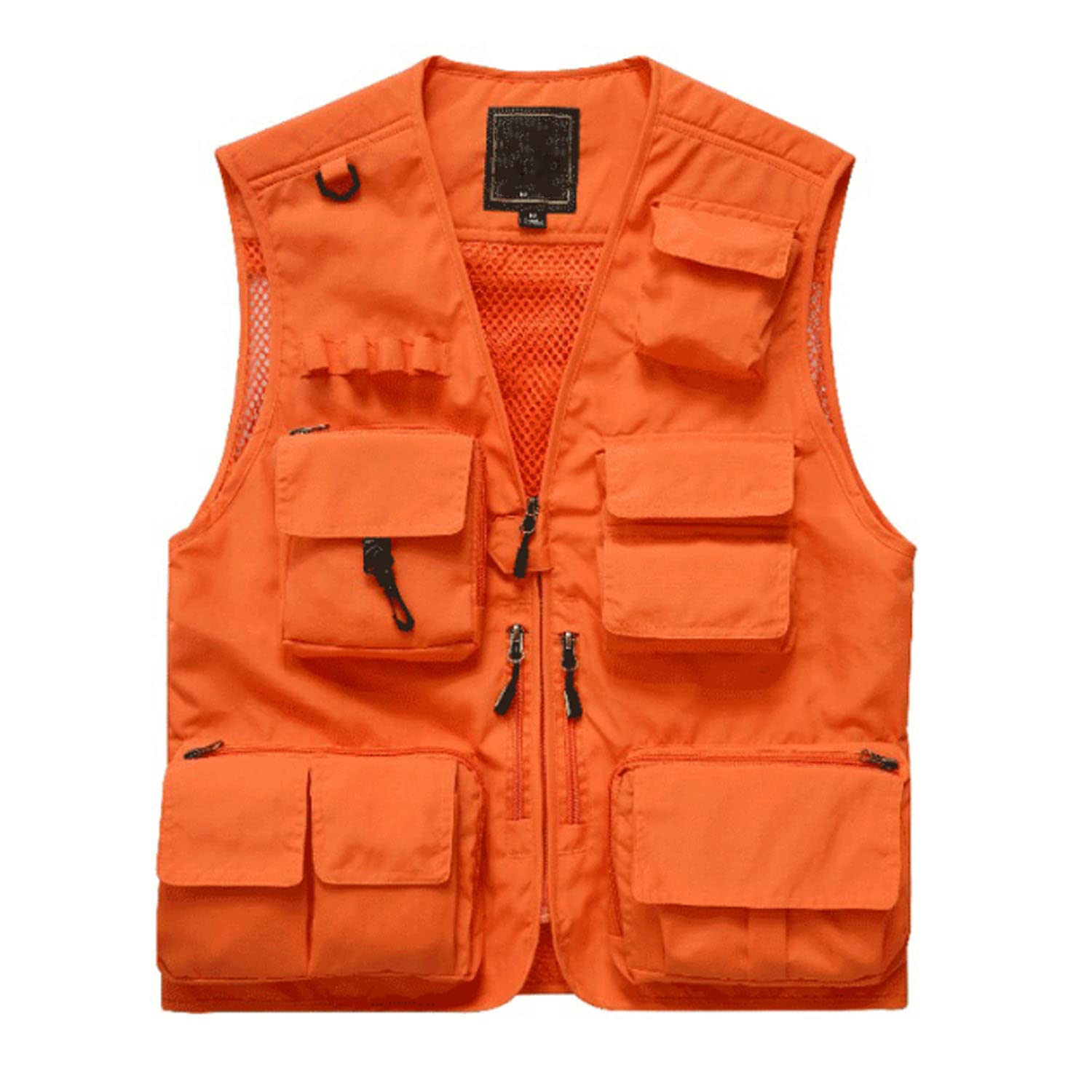 Chaleco Multibolsillo para Hombre Chaleco De Pesca Exterior Chaleco Casual Sin Mangas Chaqueta Transpirable De Secado Rápido para Viajes De Fotografía
