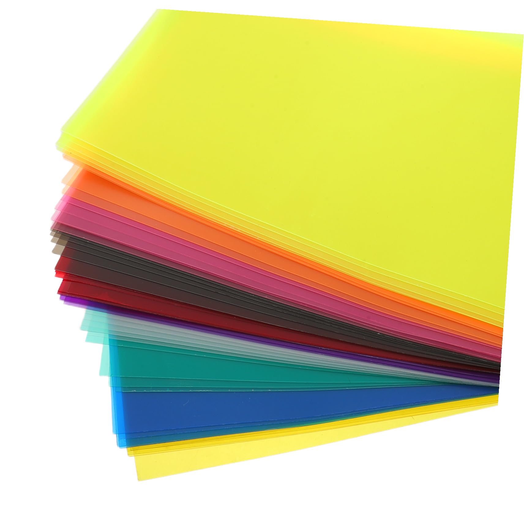 Buntes Durchsichtiges Zellophanpapier A4 für Bastelarbeiten 50 Blatt Pvc