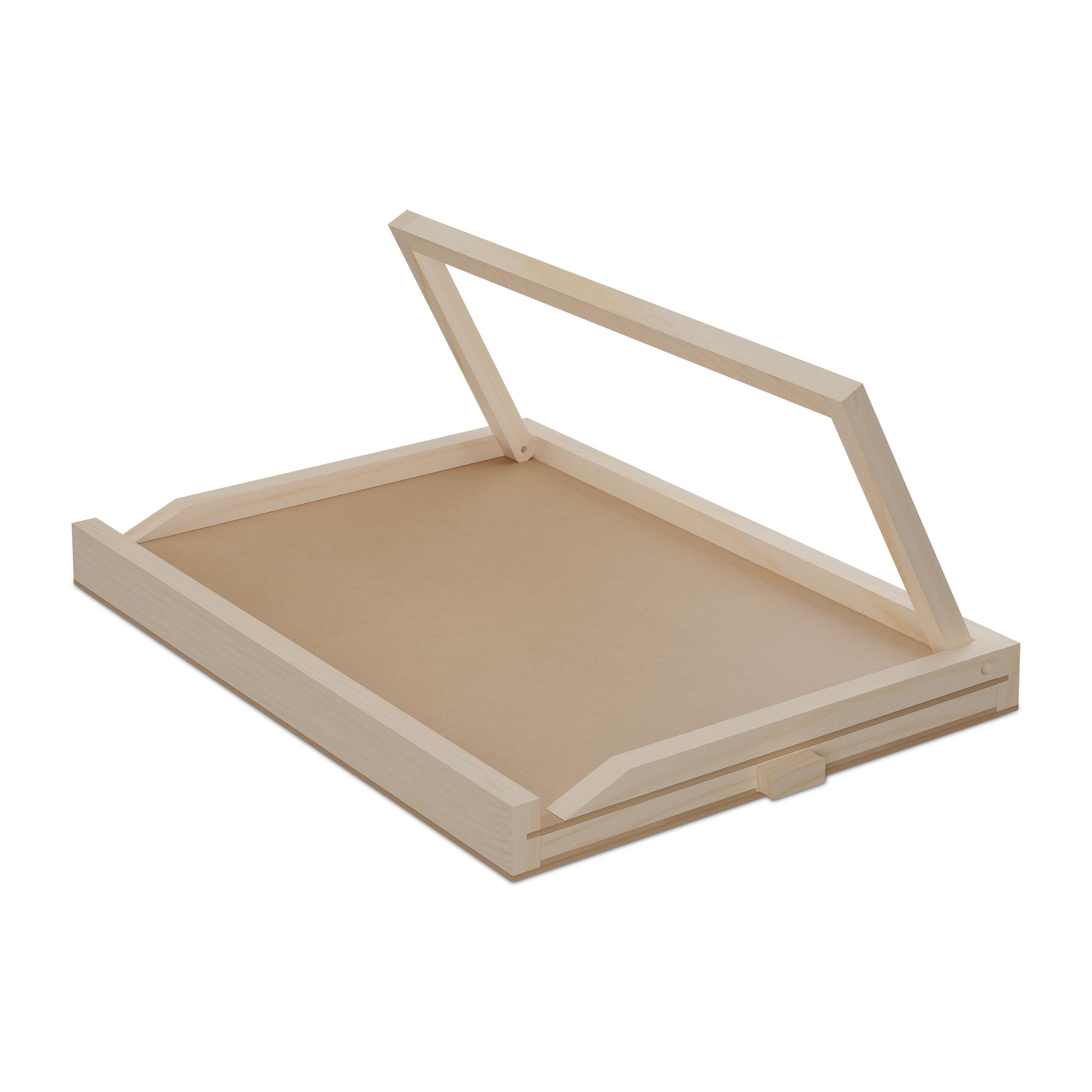 Relaxdays Tablero para Puzzles con 2 Cajones, Organizador Rompecabezas de 1000 Piezas, Inclinable, Madera, Natural/Gris