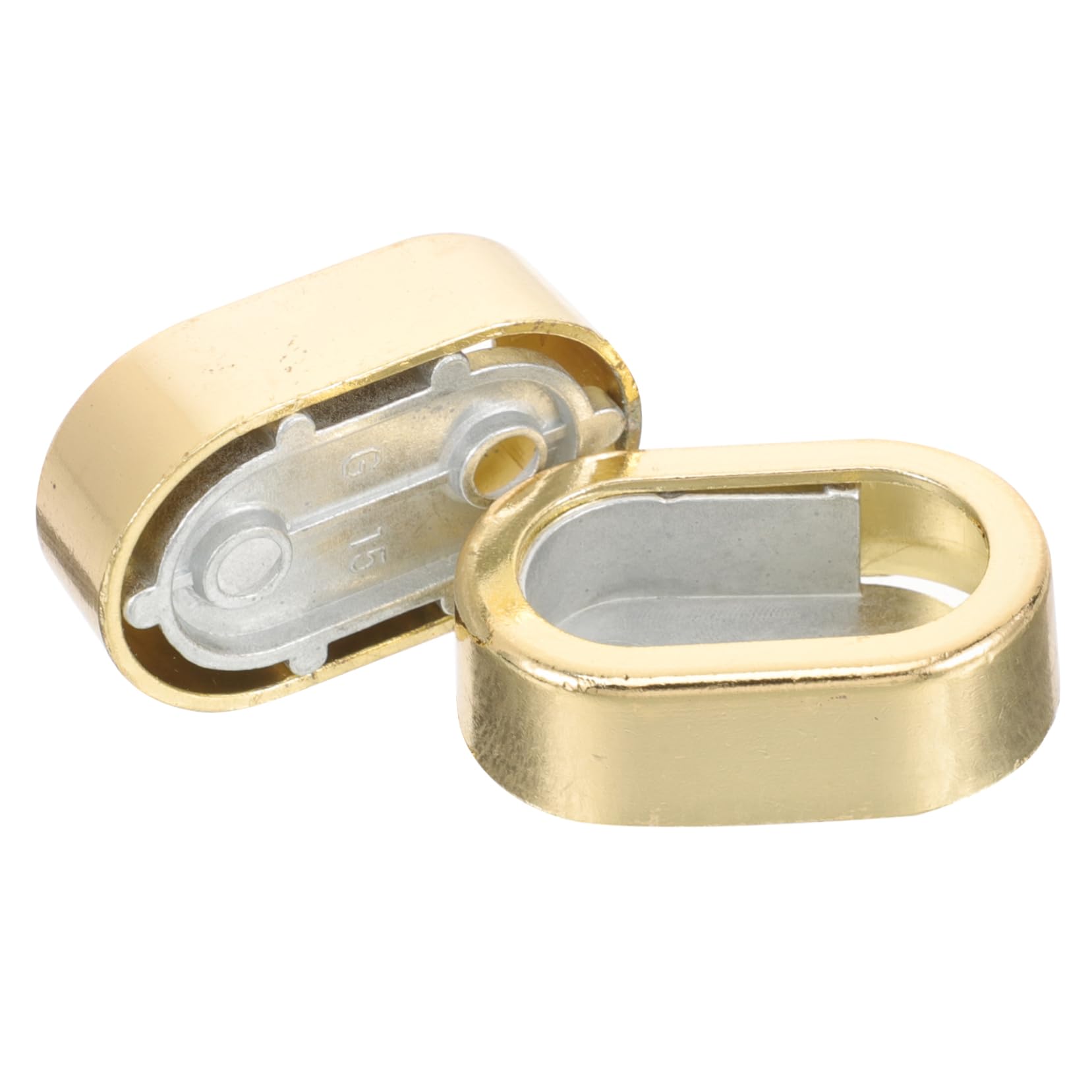 POPETPOP 2Pcs No Drill Closet Rod Bracket Elegant Shower Curtain Holder Tension Rod Support for Space Saving Easy Installation Without Damage Suitable for Bedrooms and Laundry Rooms