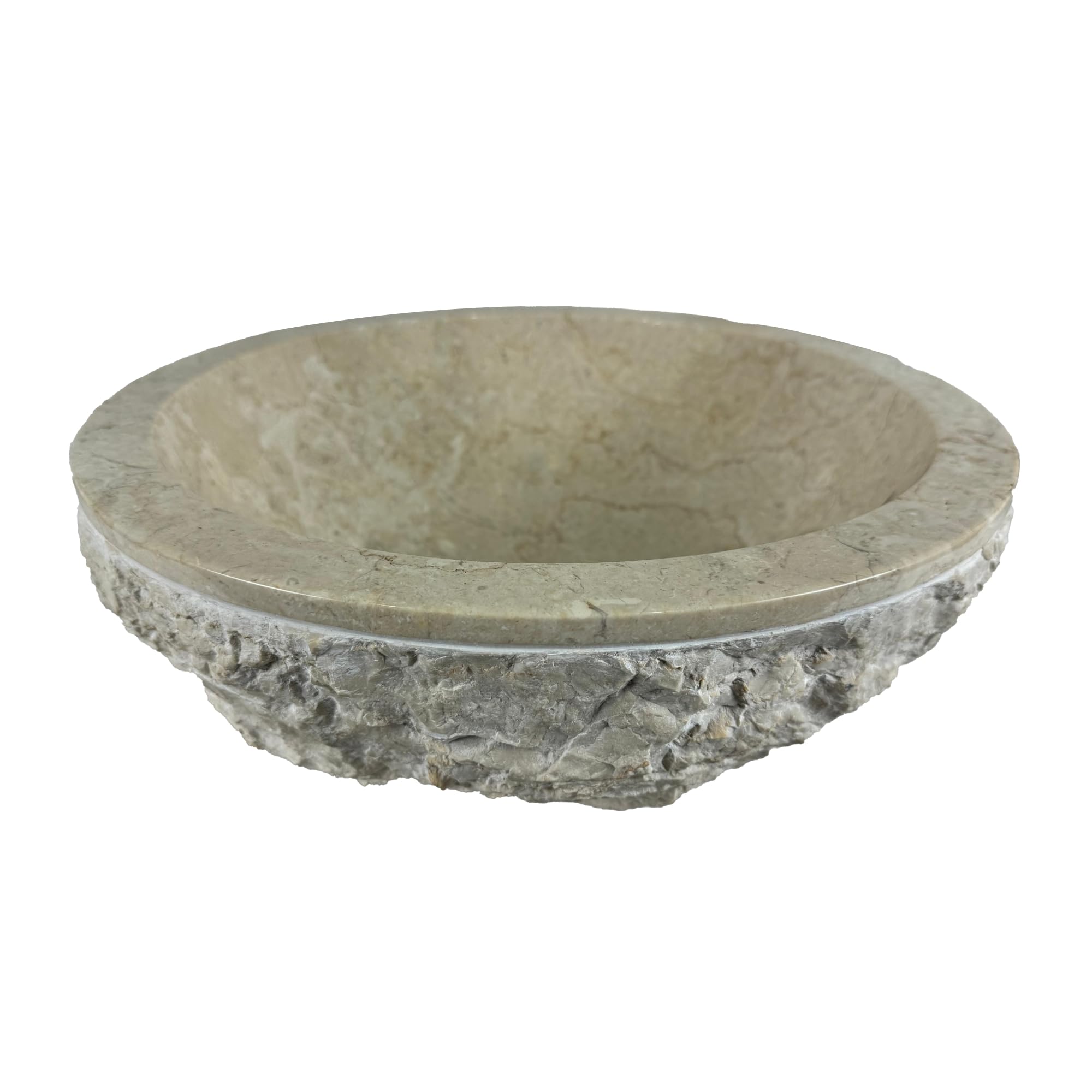 Waskom Loutro Rocky S Rond 40x40x15 cm Marmer Sand